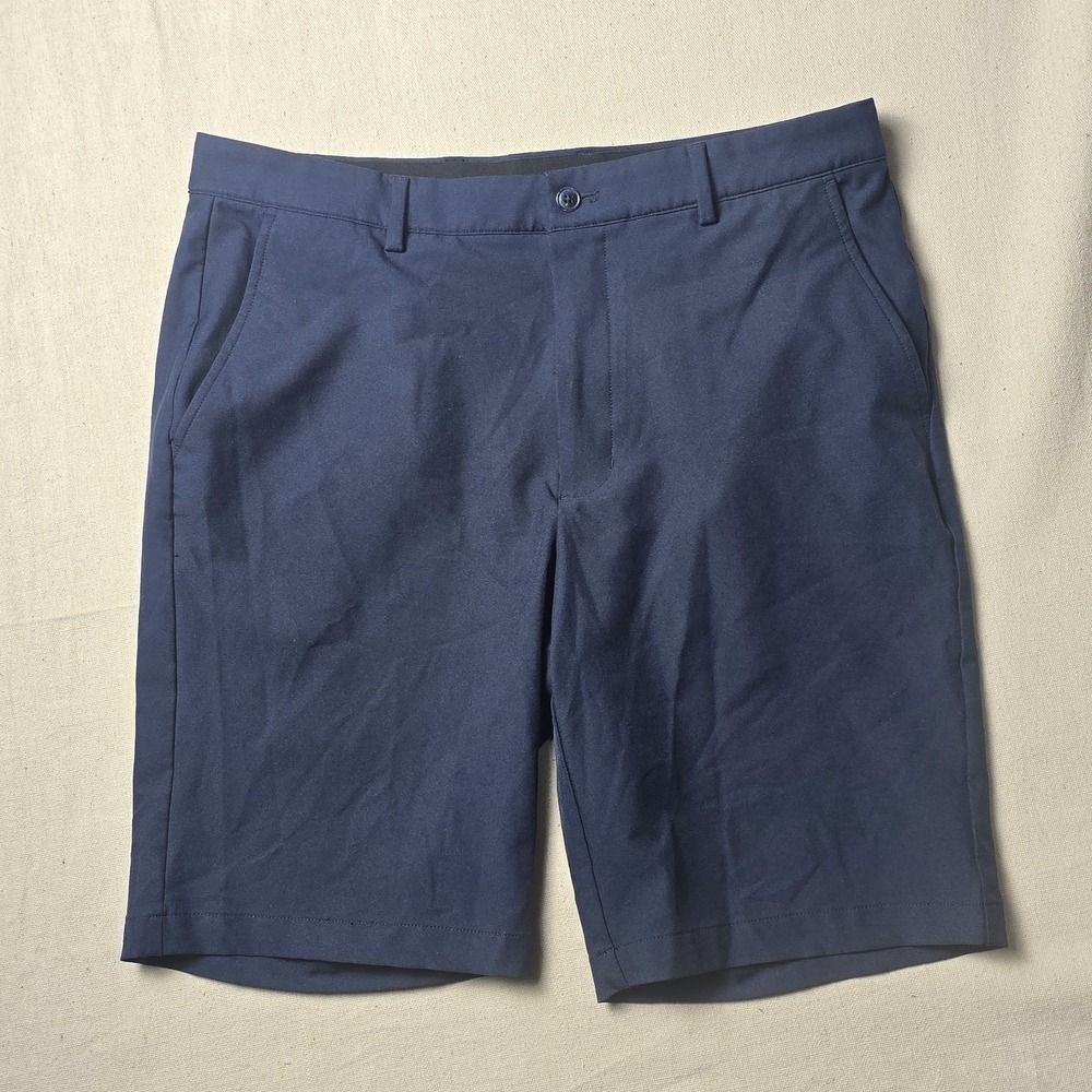 Mens Greg Norman Blue Golf Shorts‎ Size 34 Lightweight Moisture Wicking